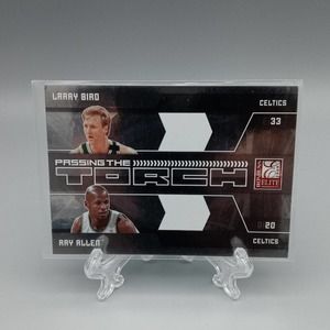 Larry Bird and Ray Allen Passing the Torch Donruss Elite 2009-10 #3